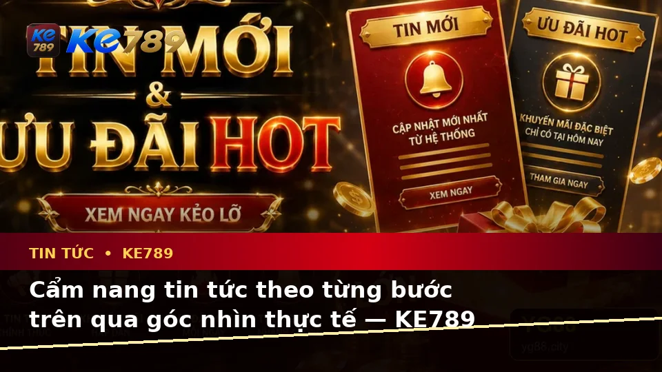 Cẩm nang tin tức theo từng bước trên qua góc nhìn thực tế — KE789 — Góc nhìn thực hành dành cho người mới