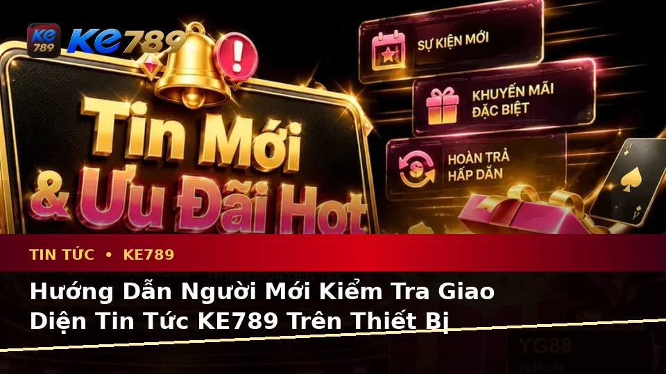 Hướng Dẫn Người Mới Kiểm Tra Giao Diện Tin Tức KE789 Trên Thiết Bị Di Động: Cập Nhật Ưu Đãi Và Điều Kiện Khuyến Mãi Tại ke789pg.win