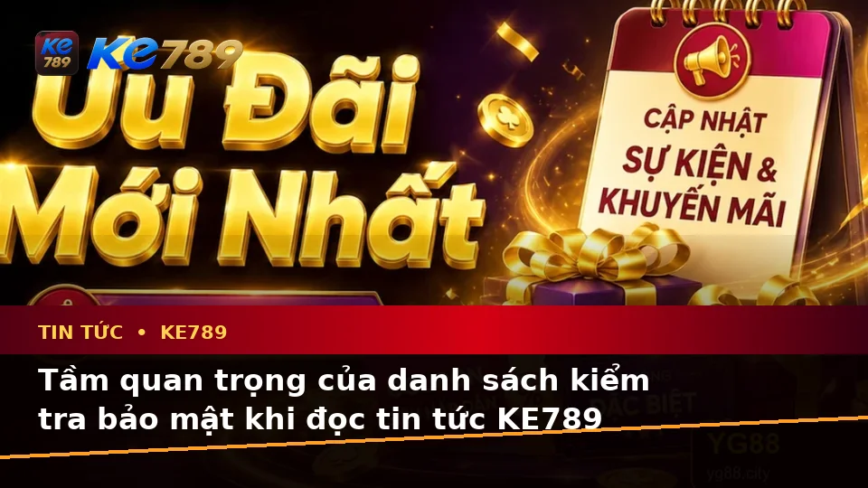 Danh Sách Kiểm Tra Bảo Mật Khi Đọc Tin Tức KE789 Trên Điện Thoại: Cập Nhật Ưu Đãi Và Điều Kiện Khuyến Mãi Tại ke789pg.win