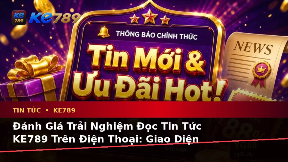 Đánh Giá Trải Nghiệm Tin Tức KE789 Trên Điện Thoại: Cập Nhật Ưu Đãi Và Điều Kiện Khuyến Mãi Tại ke789pg.win