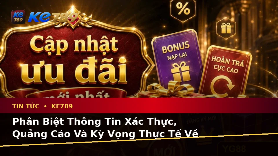 Phân Biệt Thông Tin Xác Thực, Quảng Cáo Và Kỳ Vọng Thực Tế Về Tin Tức KE789 Trên Thiết Bị Di Động Tại ke789pg.win