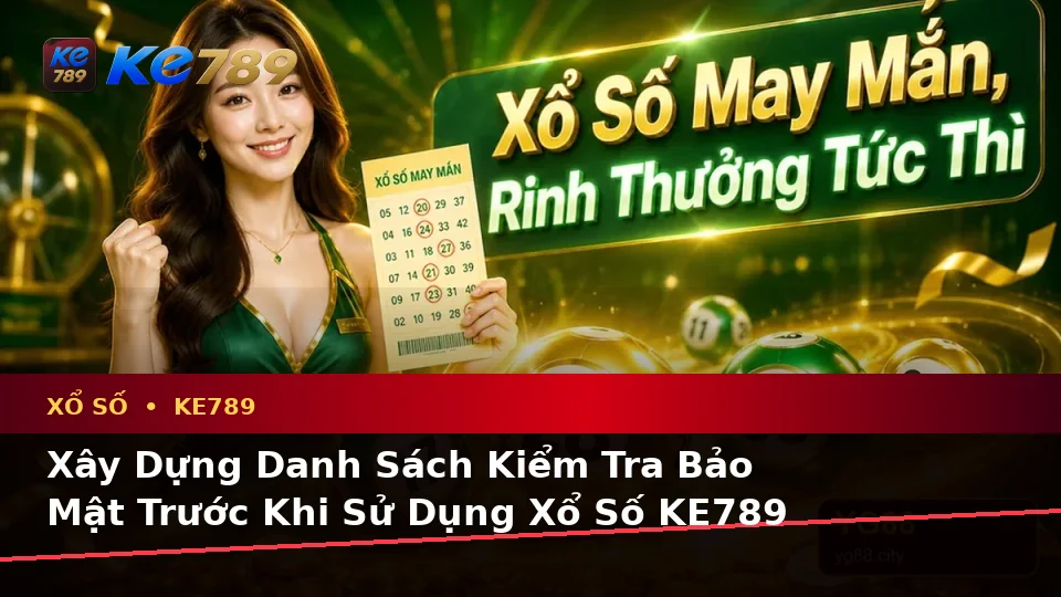 Xây Dựng Danh Sách Kiểm Tra Bảo Mật Trước Khi Sử Dụng Xổ Số KE789 Trên Thiết Bị Di Động Tại ke789pg.win