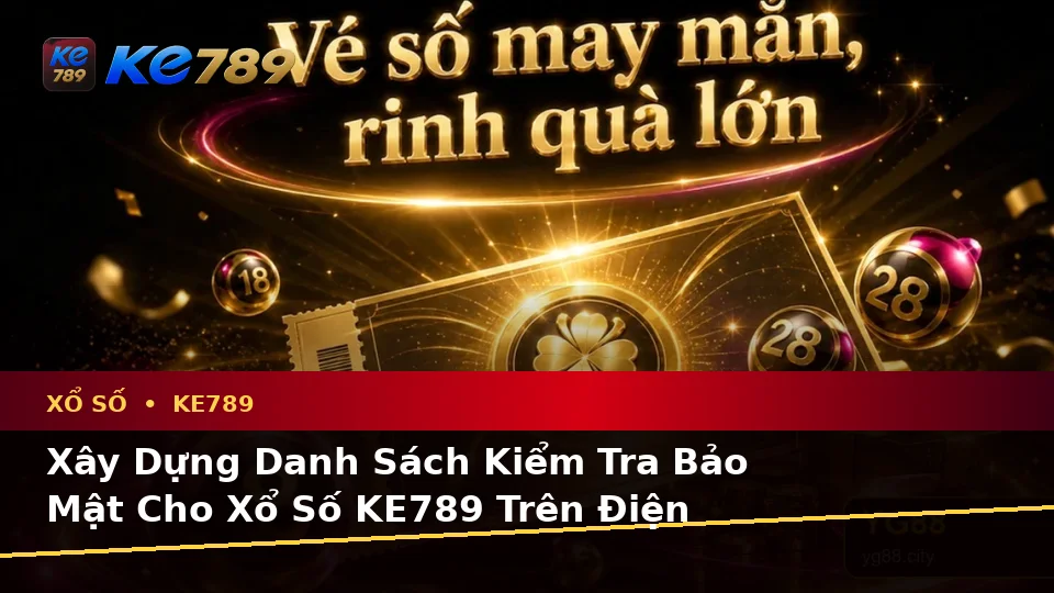 Xây Dựng Danh Sách Kiểm Tra Bảo Mật Trước Khi Sử Dụng Xổ Số KE789 Trên Thiết Bị Di Động Tại ke789pg.win