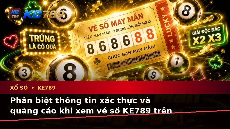 Xổ Số KE789 Tại ke789pg.win: Phân Biệt Thông Tin Xác Thực, Quảng Cáo Và Kỳ Vọng Thực Tế Khi Kiểm Tra Vé Số Trên Điện Thoại