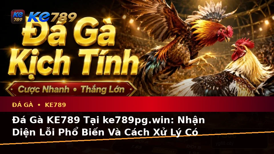 Đá Gà KE789 Tại ke789pg.win: Nhận Diện Lỗi Phổ Biến Và Cách Xử Lý Có Trách Nhiệm Trên Thiết Bị Di Động