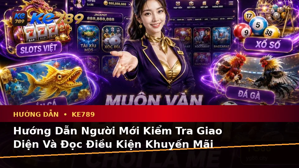 Hướng Dẫn Người Mới Kiểm Tra Giao Diện Và Đọc Điều Kiện Khuyến Mãi KE789 Trên Điện Thoại Tại ke789pg.win