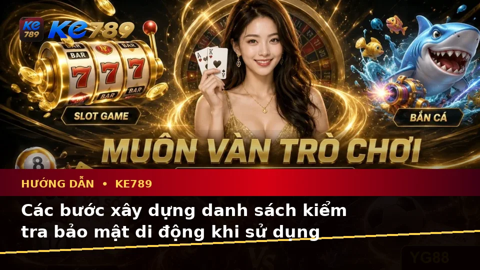 Danh Sách Kiểm Tra Bảo Mật Di Động Trước Khi Nhận Ưu Đãi KE789 Tại ke789pg.win