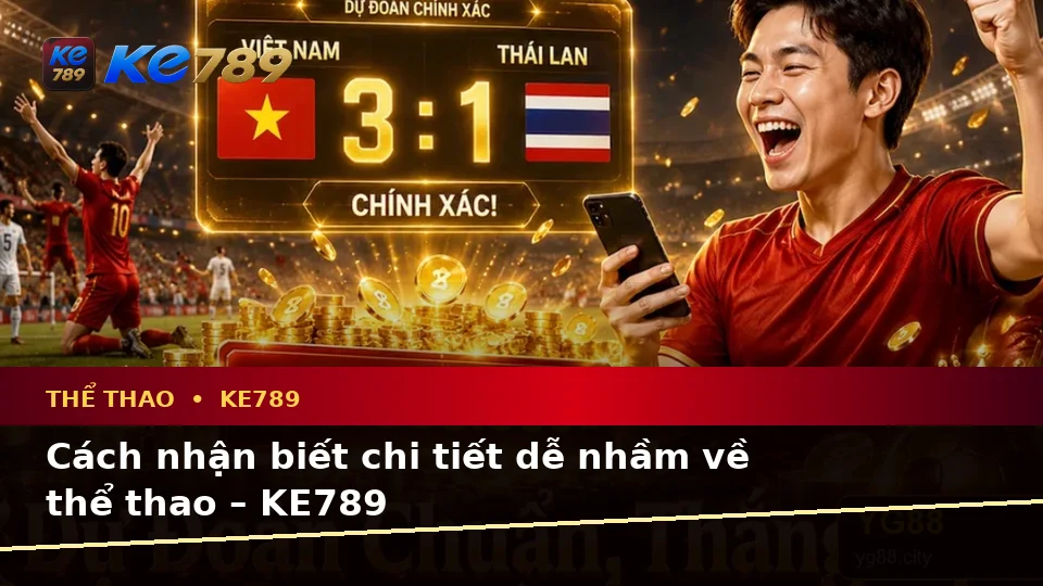 Cách nhận biết chi tiết dễ nhầm về thể thao – KE789