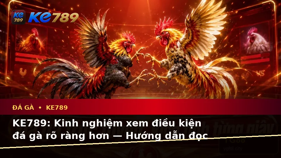KE789: Kinh nghiệm xem điều kiện đá gà rõ ràng hơn — Hướng dẫn đọc thông tin theo từng tình huống