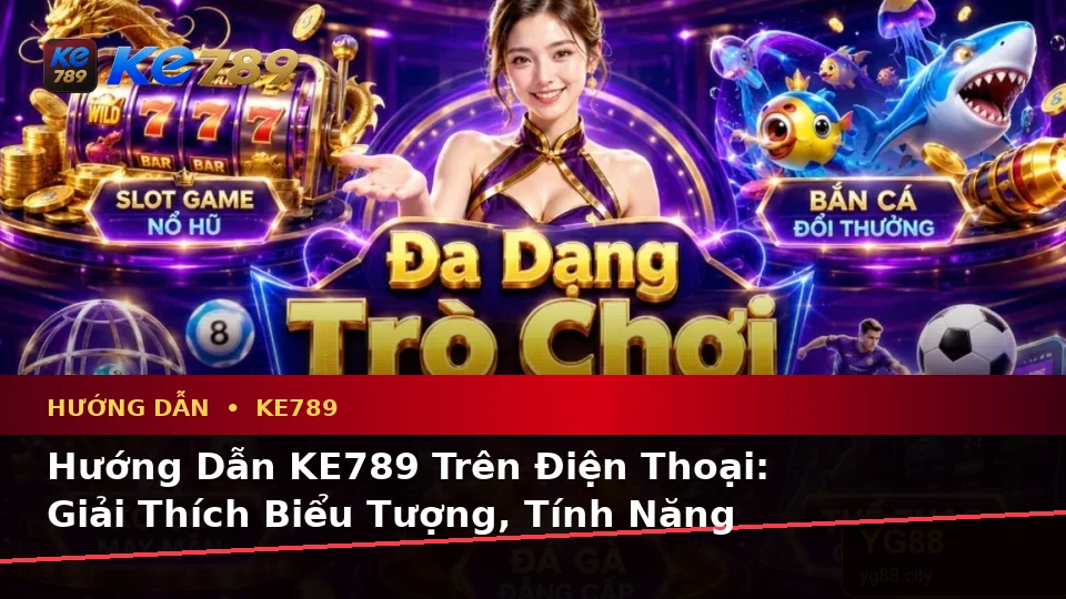 Hướng Dẫn KE789 Trên Điện Thoại: Giải Thích Biểu Tượng, Tính Năng Và Quy Trình Nổ Hũ, Slot, Jackpot Tại ke789pg.win